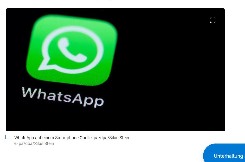 Whats App ist aus…..ick freu mir ein Loch in Bauch